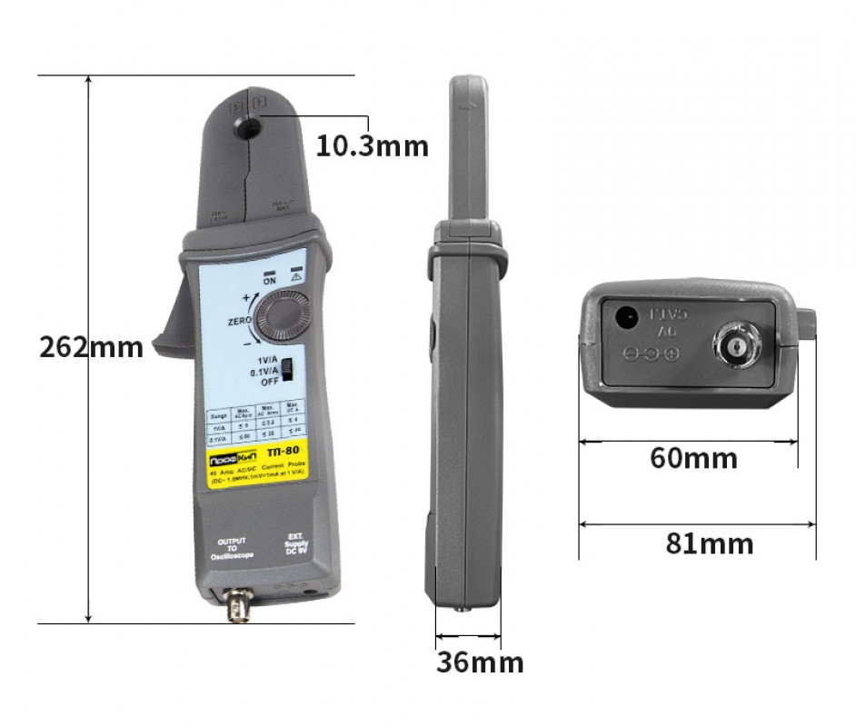 ПрофКиП ТП-80 токовый пробник (80А, 1,5МГц) — Полная Информация на ...